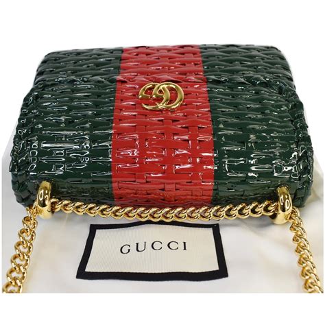 gucci linea cestino wicker bag